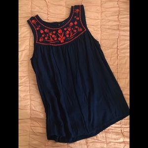 Old Navy Embroidered Tank